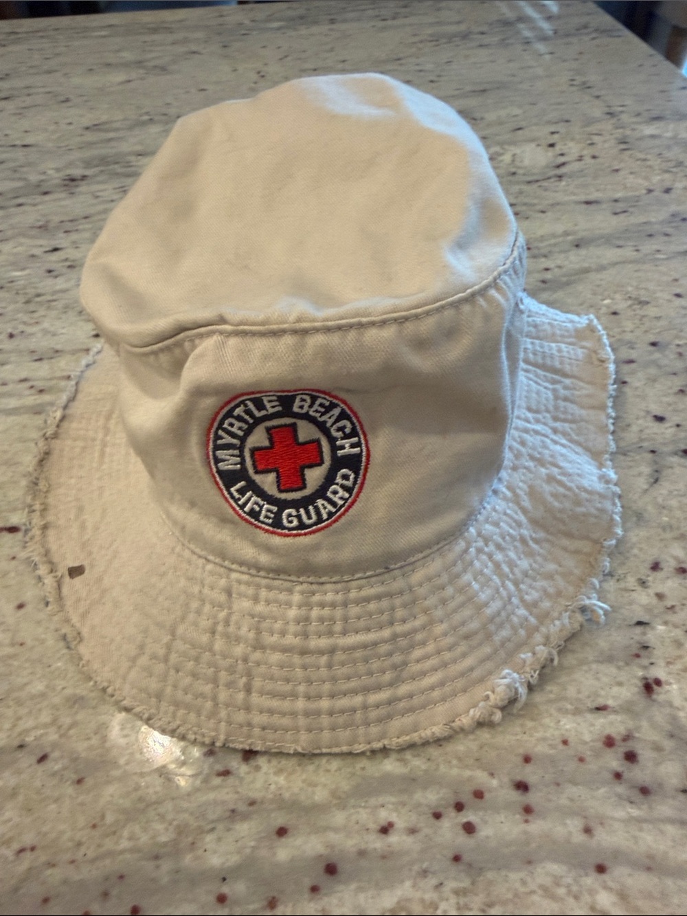 Myrtle Beach Lifeguard Kids' Cream Bucket Hat
